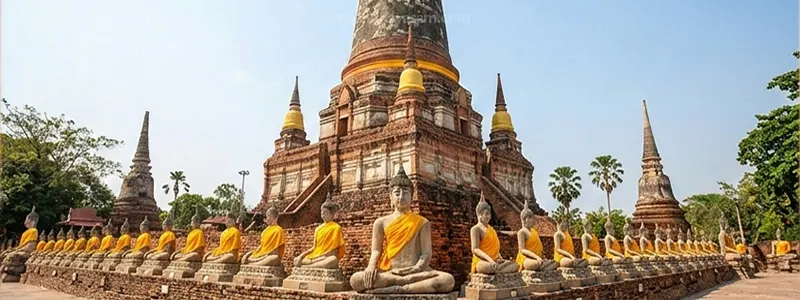 Wat Yai Chai Mongkhon (Dev stupa ve Buda heykelleri)