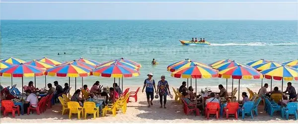 Cha Am HalkPlajlarından Bir Görünüm